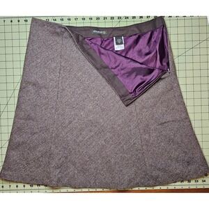 Eddie Bauer Wool Blend Herringbone A Line Skirt, 16, Academia Librarian Office
